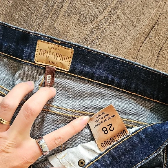 DRIFTWOOD Blue Embroidered Boot Cut Jeans - Picture 2 of 5